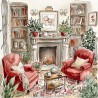 Midjourney Prompt for Cozy Room Interiors In Watercolor Designs