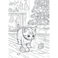 Midjourney Prompt for Winter Coloring Book Pages for Adults