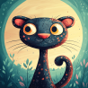 Midjourney Prompt for Playful Cartoon Animal Portrait