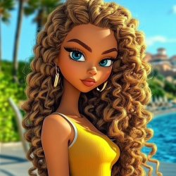 Midjourney Prompt for Stylish Cartoon Artist Model for Instagram