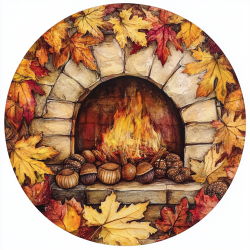 Midjourney Prompt for Autumn Icons Thanksgiving Clipart