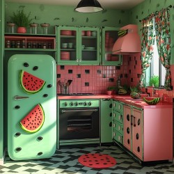 Midjourney Prompt for Fruit Fantasy Interiors