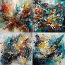 Textural Abstract Oil Masterpieces