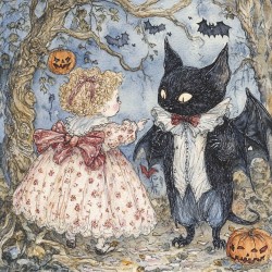 Midjourney Prompt for Watercolor Halloween Storybooks For Kids