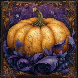 Midjourney Prompt for Golden Enchantment Art Nouveau Halloweens