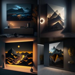 Geometric Light Art