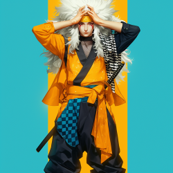 Midjourney Prompt for Naruto Shippuden Fashion Character