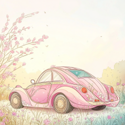 Midjourney Prompt for Whimsical Pastel Adventure Illustration