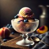 Peach Blueberry Ice Cream