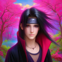 Midjourney Prompt for Naruto Shippuden Character Portrait