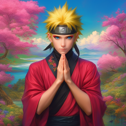 Midjourney Prompt for Naruto Shippuden Character Portrait