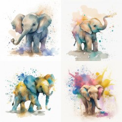 Whimsical Fauna Watercolors