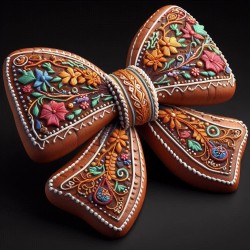 DALL-E Prompt for Gingerbread Sculptures With Embroidery