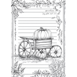 Midjourney Prompt for Fall Coloring Junk Journal Paper