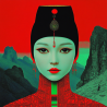 Midjourney Prompt for Surrealist Red Visual Masterpiece