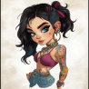 Midjourney Prompt for Unique Chibi Character Portrait