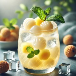 Peeled Lychee and Pineapple Fruit Punch