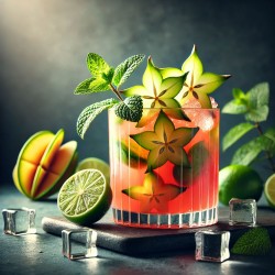 Star Fruit and Lime Fruit Punch