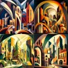 Colorful Cubism in Modern Strokes