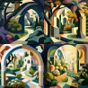 Colorful Cubism in Modern Strokes