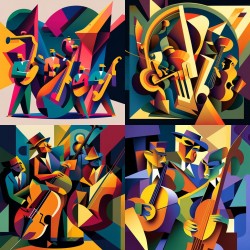 Colorful Cubism in Modern Strokes