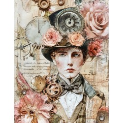 Midjourney Prompt for Steampunk Scrapbooking Pages