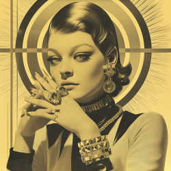 Midjourney Prompt for Vintage Art Deco Portrait