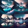 Abstract Futurist Landscapes