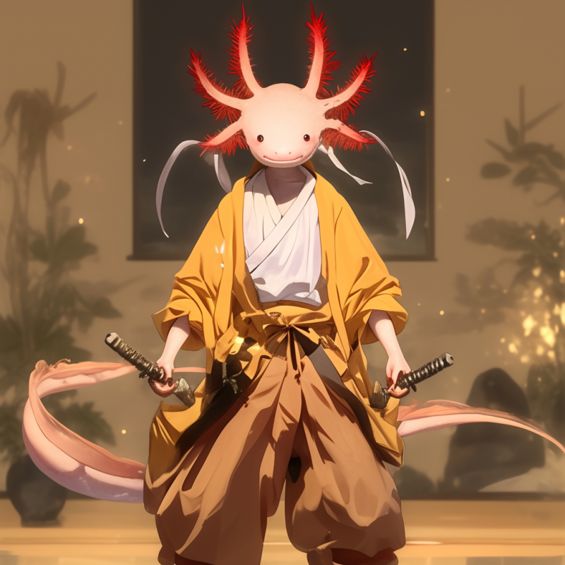 Midjourney Prompt for Samurai Animal Sculpture