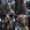 Metallic Human Forms in High-Resolution