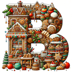 DALL-E Prompt for Merry Christmas Alphabet for Toddlers