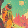 Midjourney Prompt for Vintage Sci Fi Illustration