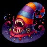 DALL-E Prompt for Fantasy Halloween Hats Cliparts Illustrations