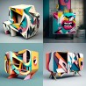 Geometric Graffiti Essence