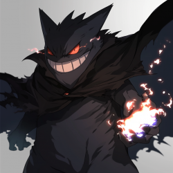 Midjourney Prompt for Dark Humanoid Pokemon