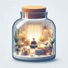 DALL-E Prompt for Cozy bottles creations,