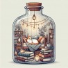 DALL-E Prompt for Cozy bottles creations,