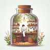 DALL-E Prompt for Cozy bottles creations,