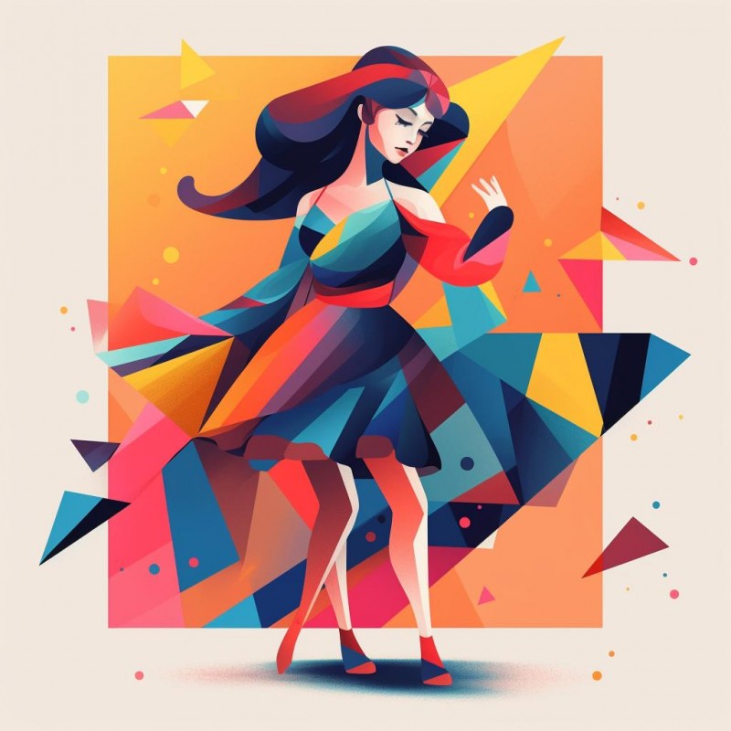 Vibrant Abstract Character Posters