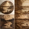 Detailed Pyrography Landscapes