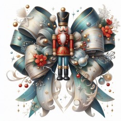 DALL-E Prompt for Christmas Bows Illustrations