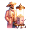 DALL-E Prompt for Movie Snack Style Clipart