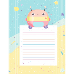 Midjourney Prompt for  Kids Planner Pages