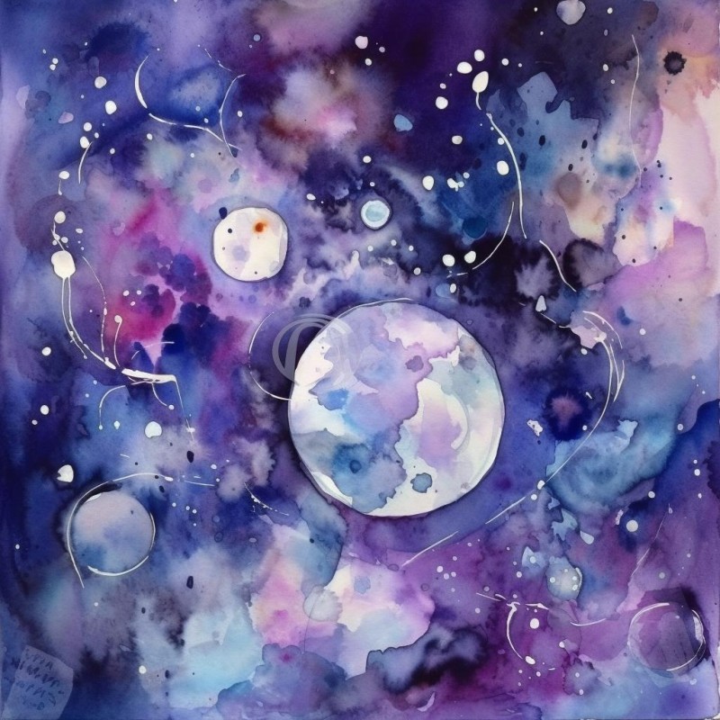 Celestial Watercolor Dreams