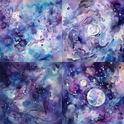 Celestial Watercolor Dreams