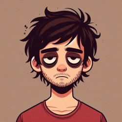 DALL-E Prompt for Tired Cartoon Portraits