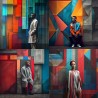 Abstract Geometric Portraits