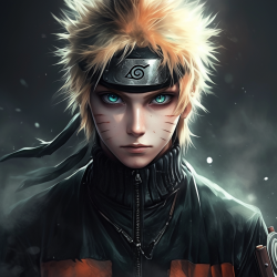 Midjourney Prompt for Dark Fantasy Naruto Character