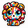 DALL-E Prompt for Cubism Kawaii Japanese Animal Stickers