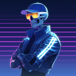 Midjourney Prompt for Neon Laser Game Character